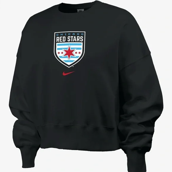 Nike Chicago Red Stars Oversized Fit Crewneck Sweatshirt Women’s M NWSL Soccer - Picture 2 of 10